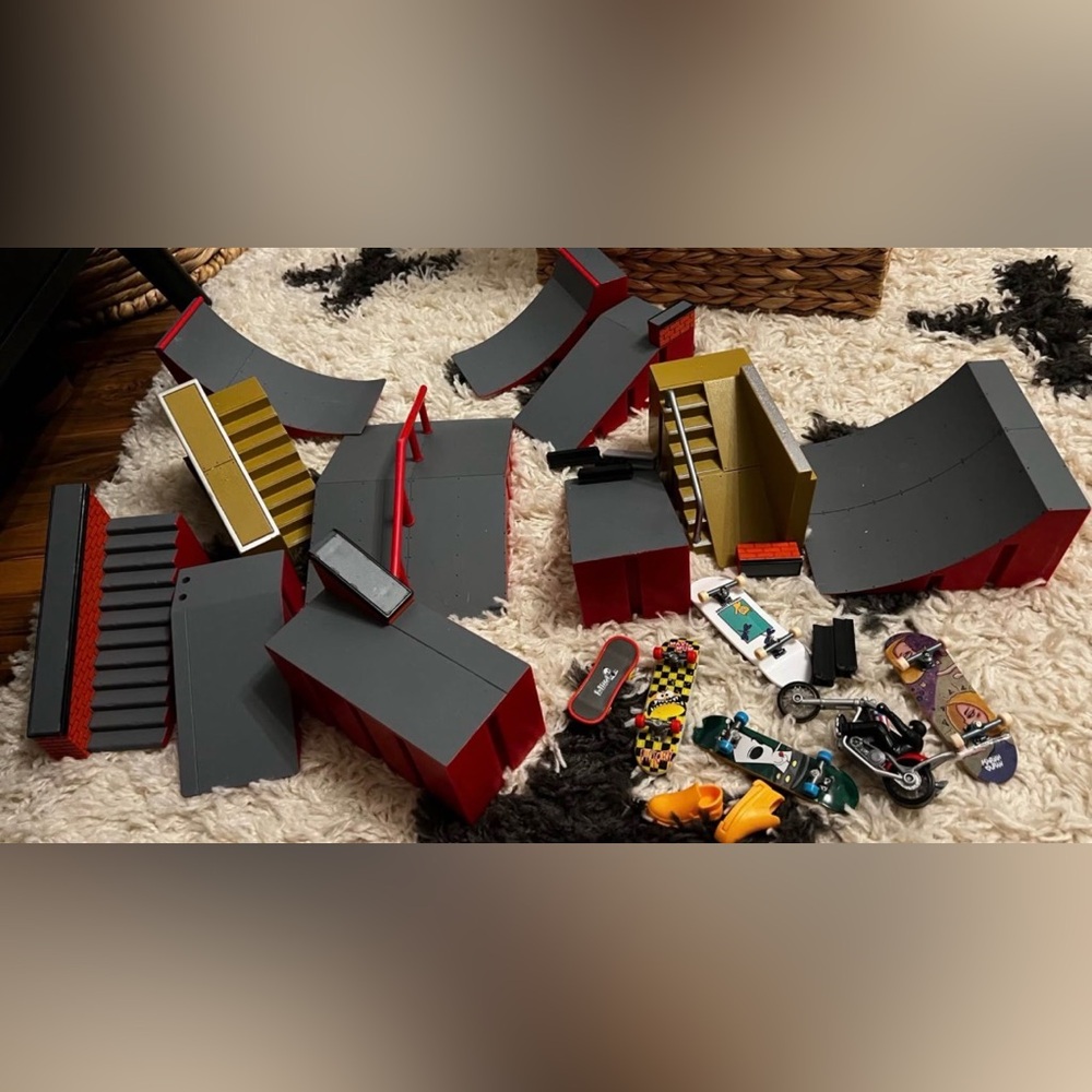 Tech deck skateboard toys and ramps